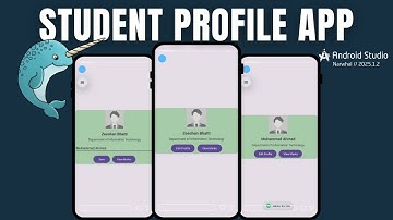 Android App Development Tutorial - Create Student Profile App in Android | CardView Layout Tutorial