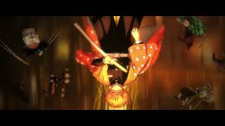 Demon Slayer Gang Falling Infinity Castle Wallpaper In 4K Live Wallpaper