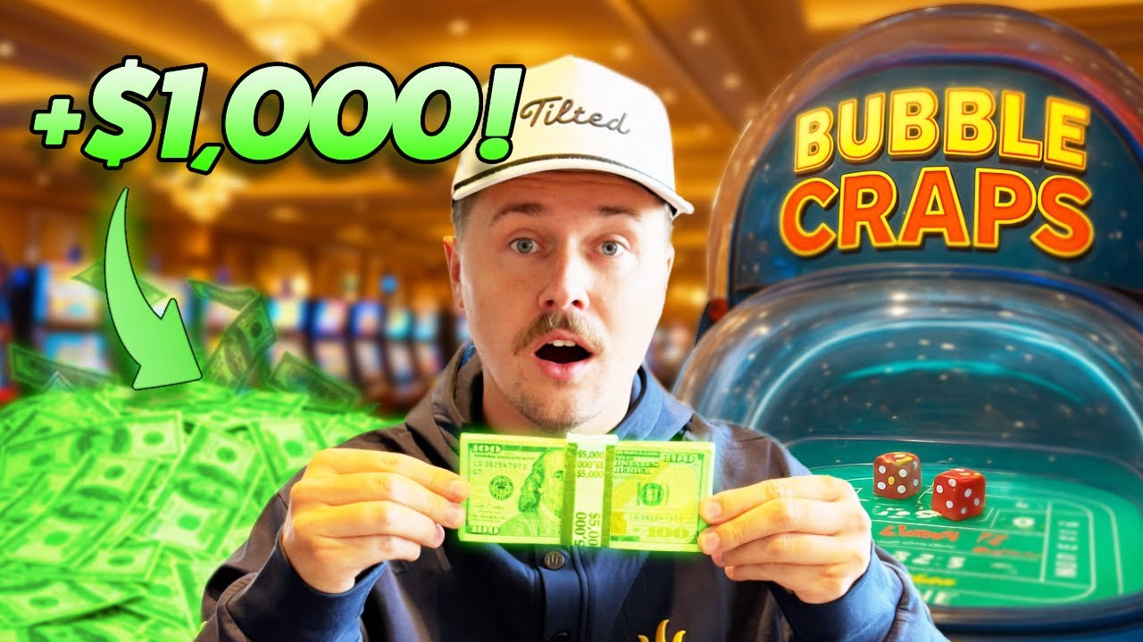 Превращаем 100 долларов в 1000 долларов с помощью Bubble Craps!