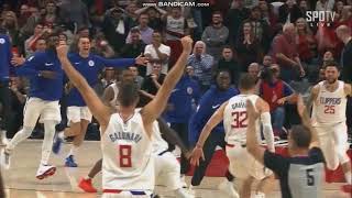 Blake Griffin buzzer beater vs portland blazers