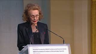 Acceptance speech of Kaija Saariaho at the ceremony of the 10th Frontiers of Knowledge Awards
In 2018, Finnish composer Kaija Saariaho was awarded the 10th BBVA Foundation Frontiers of Knowledge Award in the Music and Opera category for “a contribution to contemporary music that is extraordinary in its individuality, breadth and scope”, according to the jury. This video shows the acceptance speech she delivered at the presentation ceremony of this award in June of that year. Acceptance speech of Kaija Saariaho at the ceremony of the 10th Frontiers of Knowledge Awards