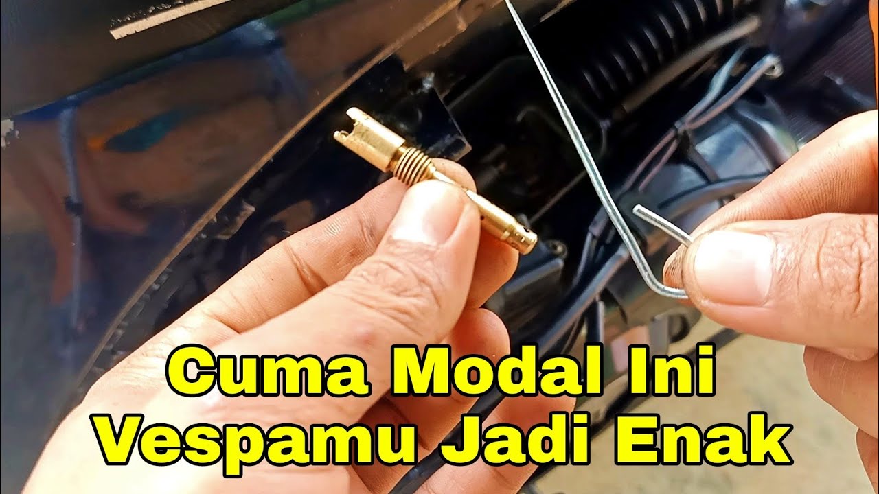 Cara Mudah Setting Karburator Vespa | Cuma Modal Ruji Sepeda!!!