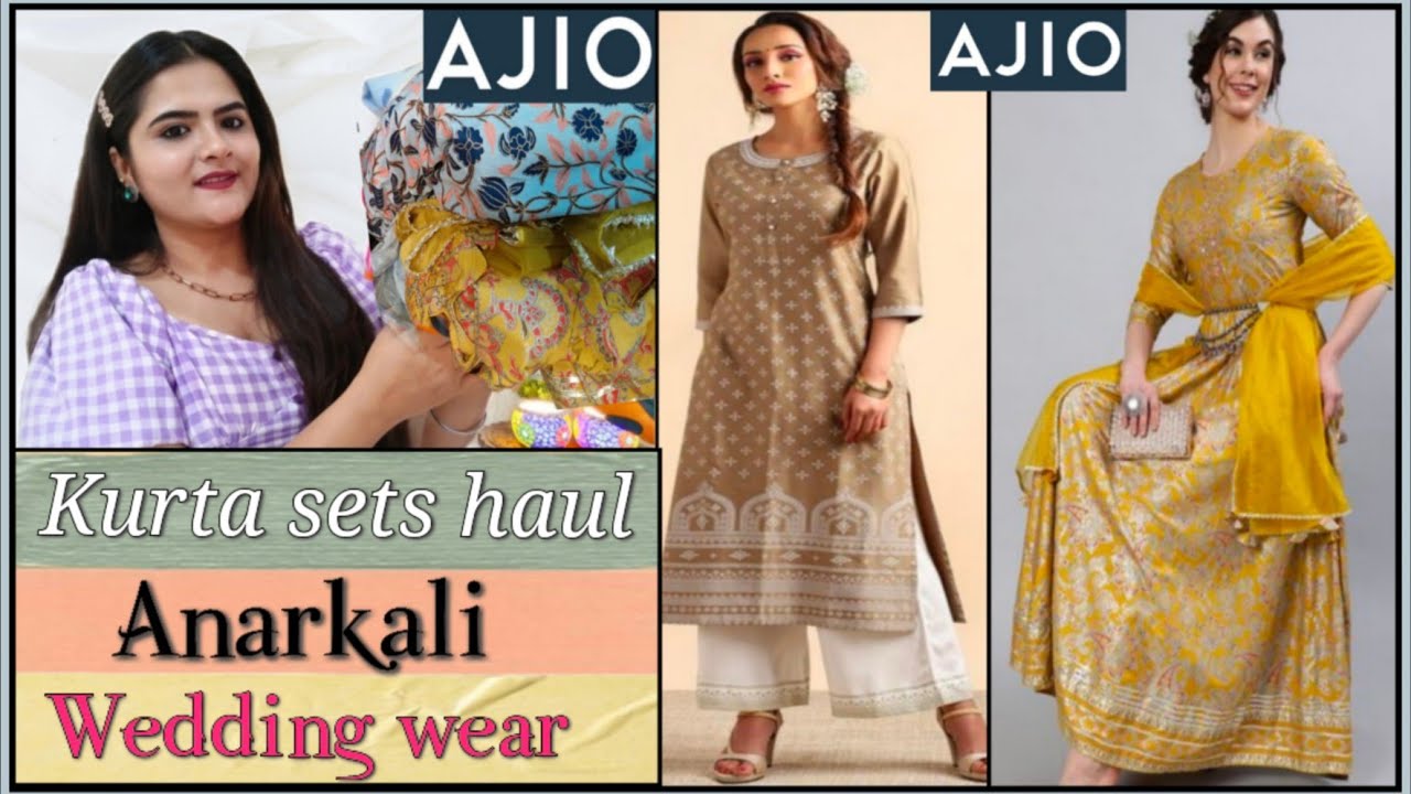 Buy Brown Kurta Suit Sets for Women by AVAASA SET Online | Ajio.com