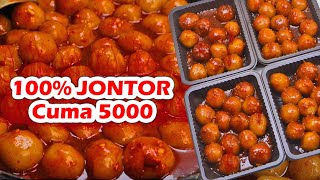 99% JONTOR !!! HANYA 5000 AN BISA JADI CILOK TELUR JONTOR - WAJIB COBA YANG SUKA RESEP JAJANAN PEDAS