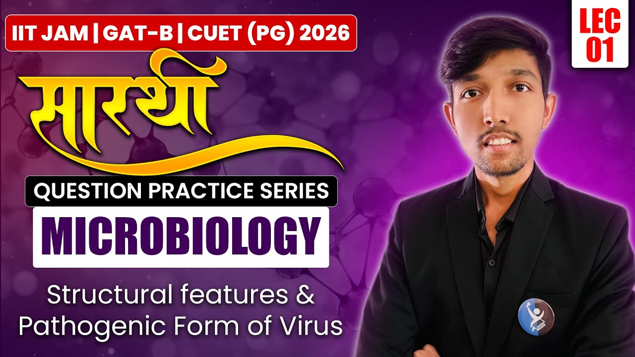 Virus CUET PG / GAT B / IIT JAM Biotech - Structural Features & Pathogenic Form | Question Practice