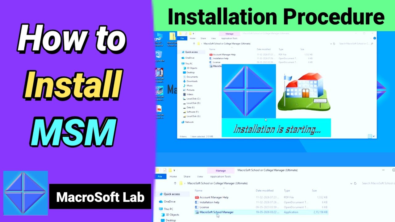 How to install MSM | Installation Procedure | School Management ...
