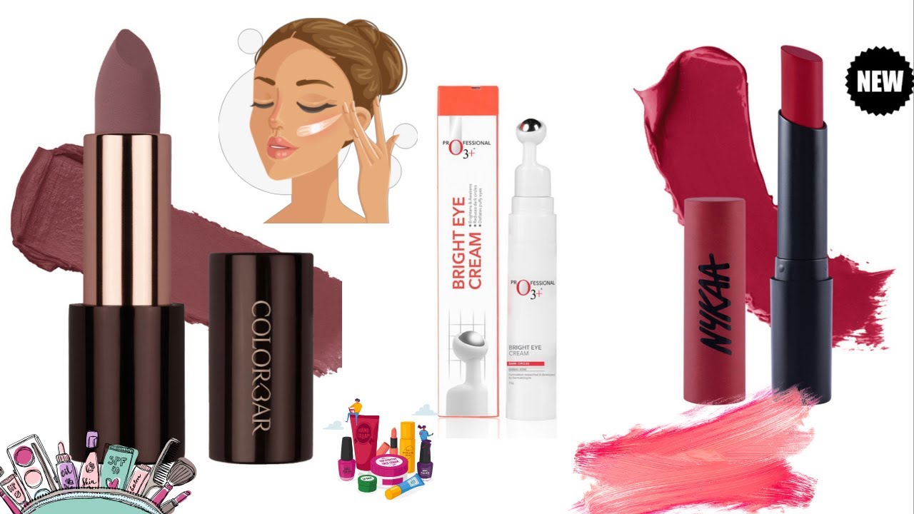 O3+ Under Eye Cream | Colorbar Sinful Matte Lipcolor - Sin | Nykaa Paintstix - Break Dance