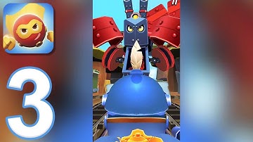 Red Ball Super Run - Gameplay Walkthrough Part 3 - Railway and Boss 3 (iOS, Android)