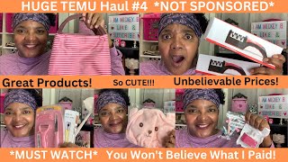 *HUGE* Temu Haul #4  NOT SPONSORED  *MUST WATCH* Great Prices, #shoptemu  #temufinds #temu