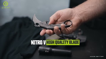 Eye-catching CIVIVI Incisor II Karambit Button Lock Knife