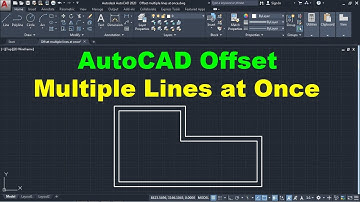 AutoCAD Offset Multiple Lines at Once