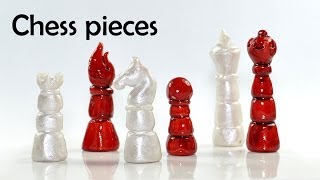 Chess pieces - polymer clay TUTORIAL
