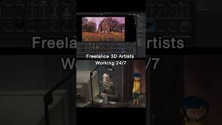 3D Freelancer VS Employee VS Hobbyist ✨ #shorts #blender #3d #animation #blender3d