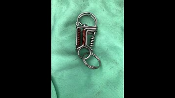 Móc cheo chìa khoá uốn thủ công từ dây inox #lymuivlog #mockhoa #handmade