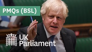 Prime Minister's Questions with British Sign Language (BSL) - 23 June 2021