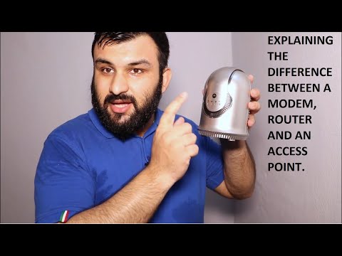 Difference between modem, router and a wifi access point.