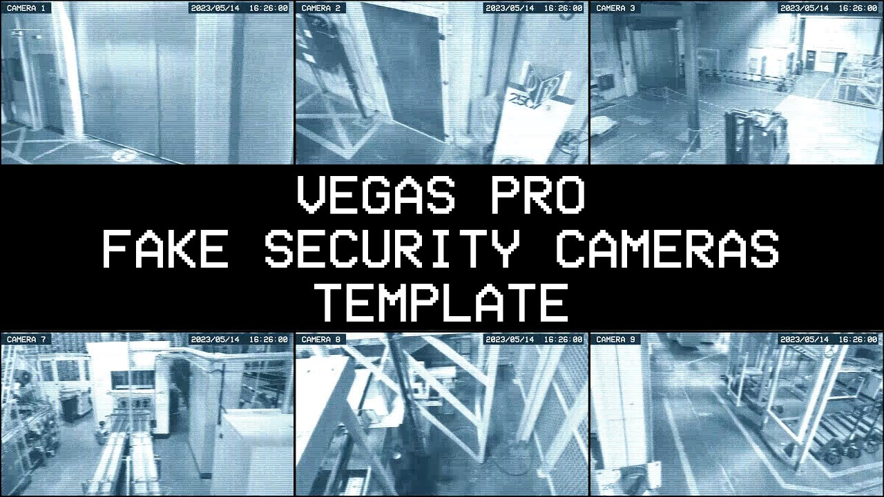 Vegas Pro Fake Security Cameras Template YouTube
