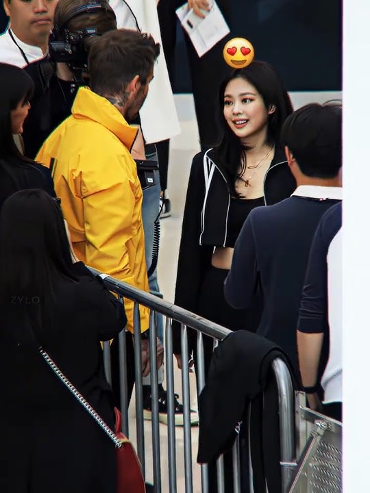 When Jennie Met David Beckham 😍😎