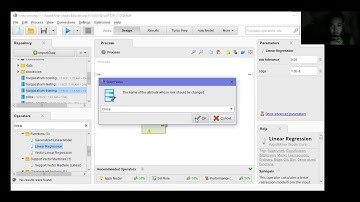 Membandingkan Algoritma Linear regression dengan Algoritma Lain menggunakan rapid miner #1