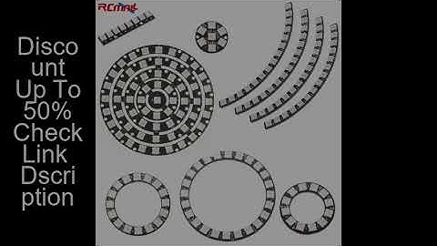 WS2812B 5050 RGB LED Ring 7 / 8 / 12 / 16 / 24 / 60 Bits Lamp Light with Integrated Drivers WS2812 f