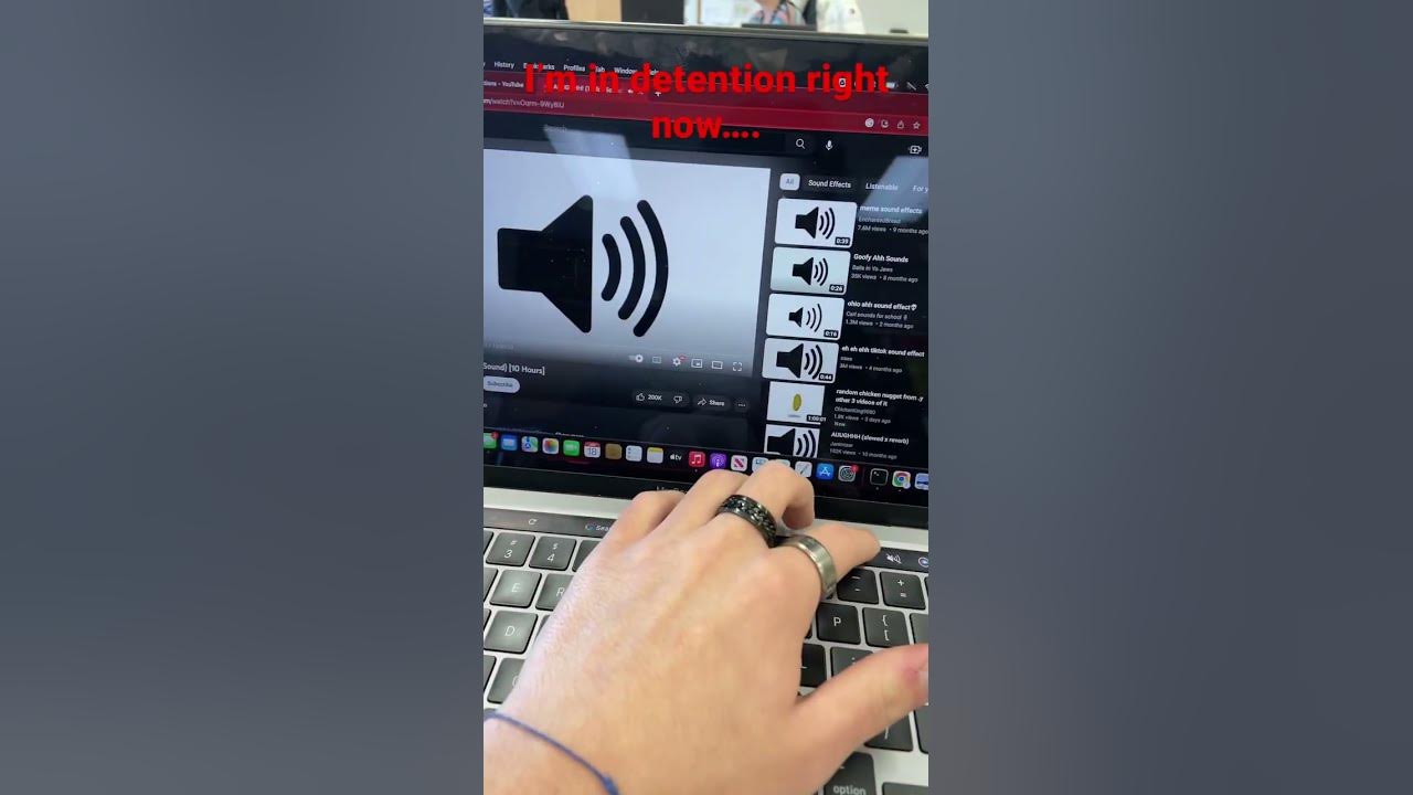 Pranking my Detention Teacher with AUUGHHH tik tok sound effect