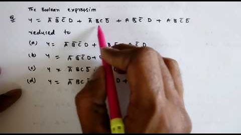 Digital Circuits Lecture-15: Boolean algebra-Discussion on Questions (Part-4)