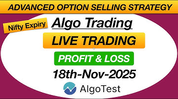 Algotest Option Selling strategy | Nifty Expiry Full Day P&L Report #algotest