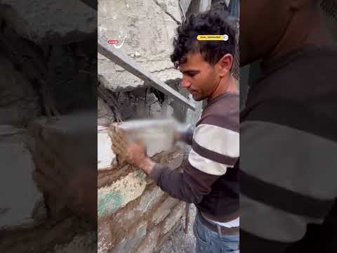 غزيون يحاولون ترميم منازلهم بإمكانيات بسيطة