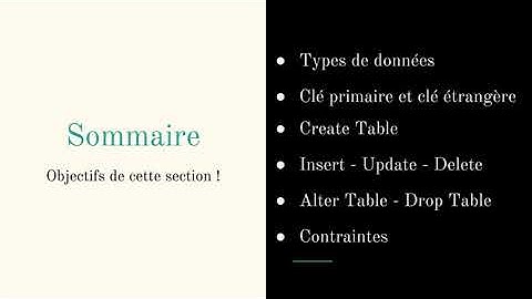 SQL de A à Z   Bases de données et Tables   Introduction