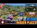 Top 10 Hidden Places in BR Ranked Solo & Squad Free Fire | Br Rank Push Tips & Trick | After Update