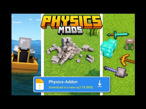 Block Physics Mod For Minecraft Bedrock! [MCPE 1.21] 🔥