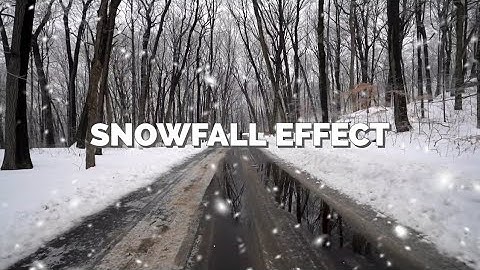How to Add Snowfall Effect in Your Videos  | Android & iOS Tutorial