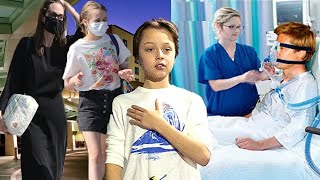 EXCLUSIVE: TWINS KNOX & VIVIENNE JOLIE-PITT VISIT HOSPITALIZED BRAD PITT