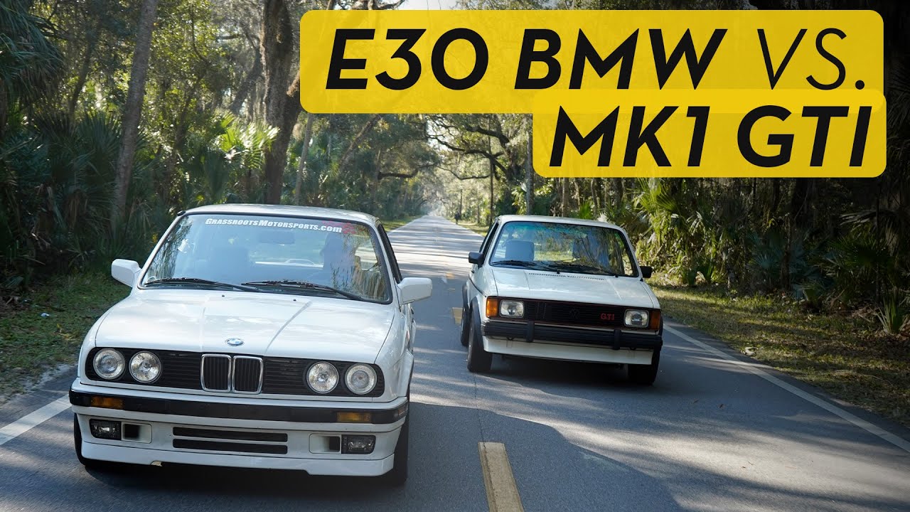 BMW 318is E30 против VW Rabbit GTI Mk1 | За рулём