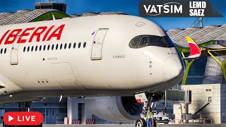 MSFS 2024 LIVE | Madrid ✈ Buenos Aires | Iberia A350 | Full Flight