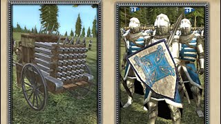Medieval II: Total War 1vs1: Большое органное орудие vs Пешие благородные рыцари