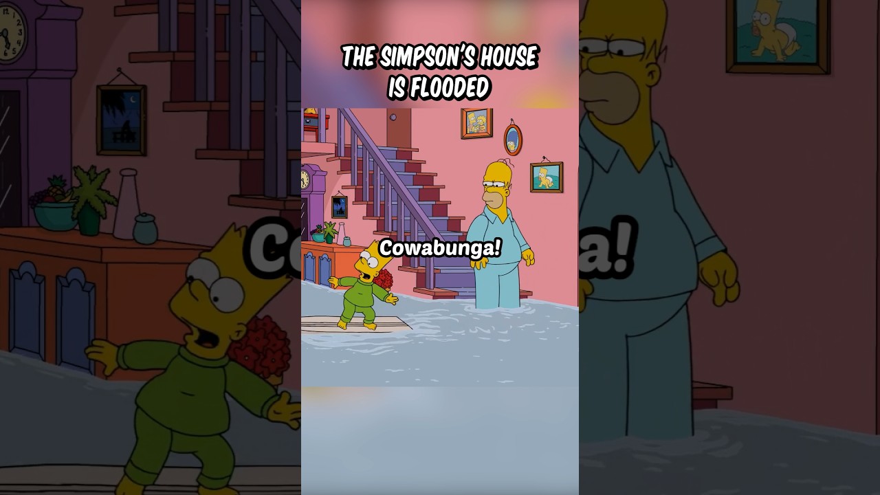 the Simpson's house is flooded