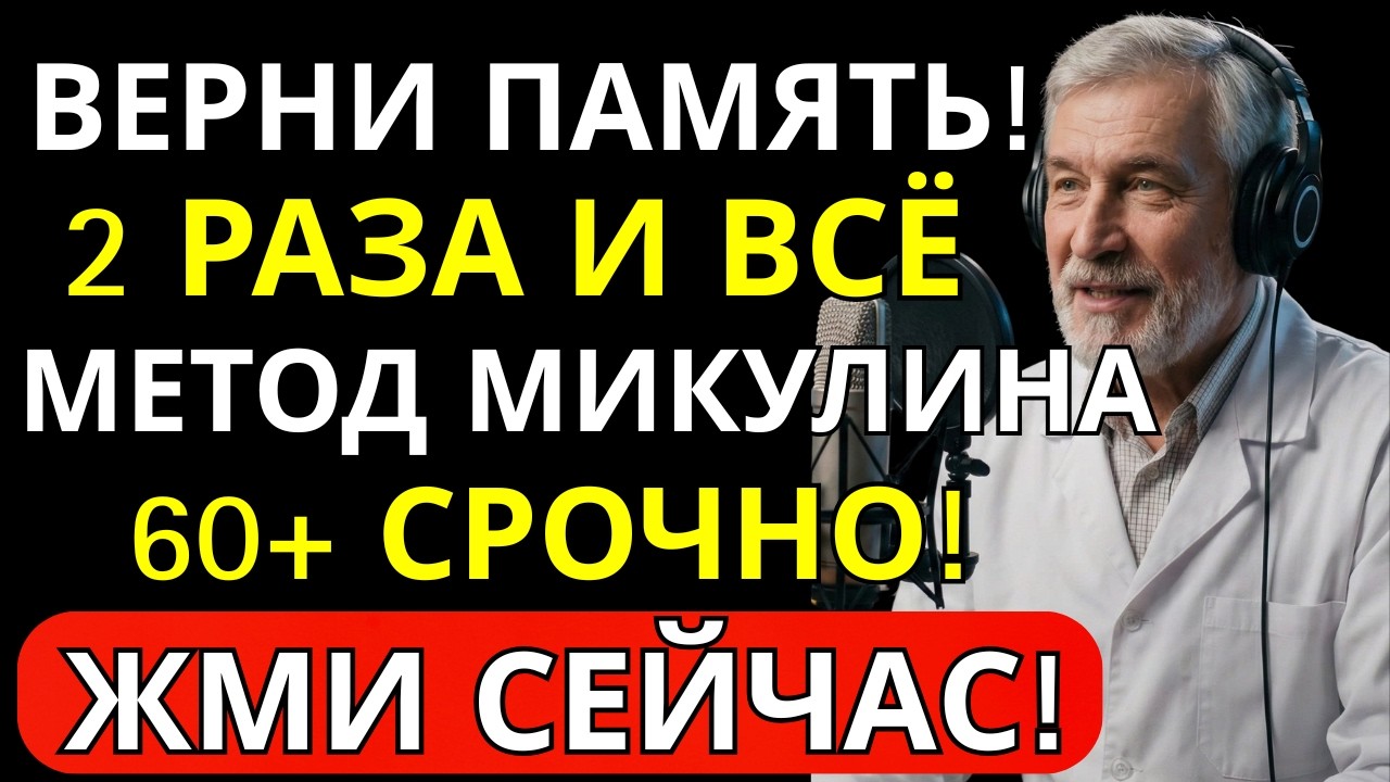 После 60 память слабеет не из-за возраста! 5 ошибок, которые ведут к деменции | Здоровье с Доктором