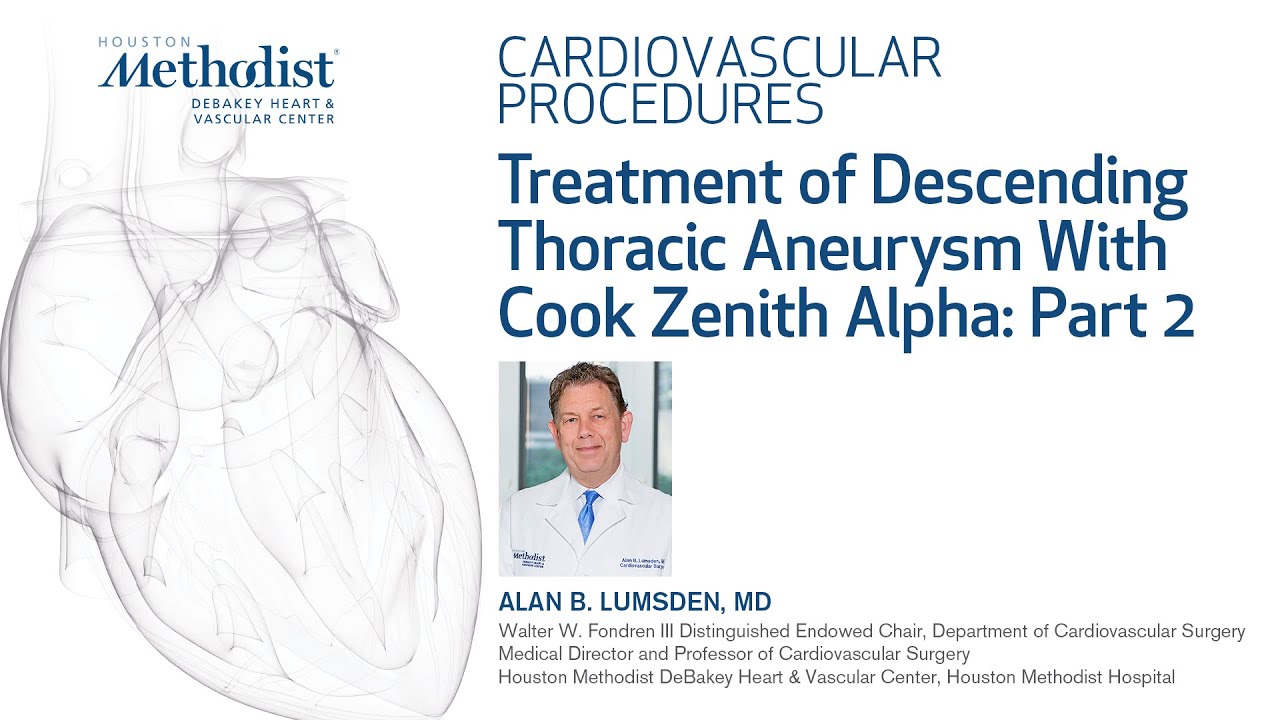 Treatment of Descending Thoracic Aneurysm With Cook Zenith