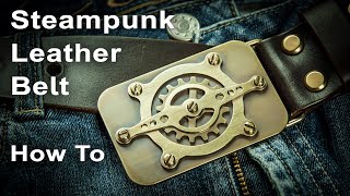 Steampunk Leather Belt How to Make Rotating Gear