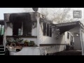 Mobile Home Fire, Red Cross Response, Nov 27, 2011