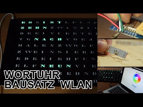 Wortuhr: Der Bausatz von "build-yours.de"