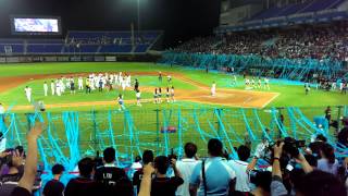 20140613 Lamigo vs 兄弟 上半季封王戰 拋彩帶