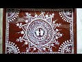 alpona design on jol chowki .......🖌️🎨 #alponadesign #art #youtube