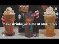 make summer drinks with me at starbucks ☀️🍹 starbucks vlog!