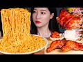 새로나온 크림진짬뽕 자메이카통다리구이 먹방/CREAMY SEAFOOD STIR-FRIED RAMEN NOODLE * 3CUPS! JAMAICAN CHICKEN BBQ MUKBANG