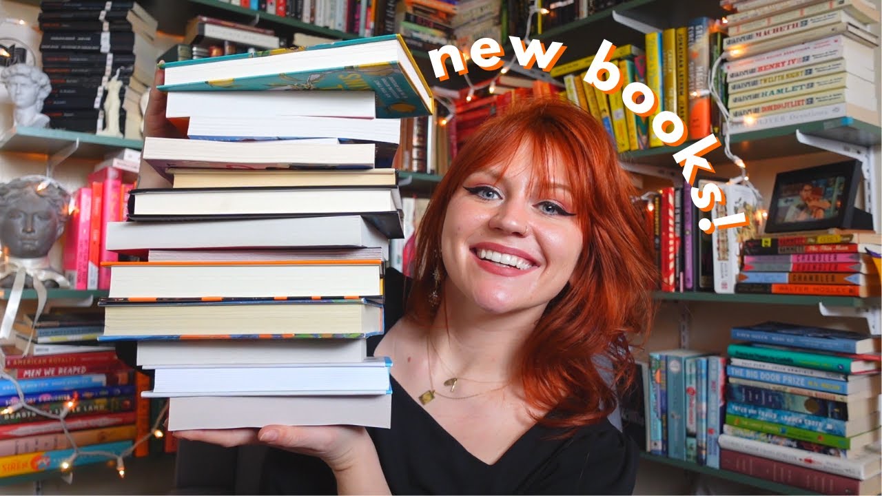 my first book haul of the year (& audiobooks!) - YouTube