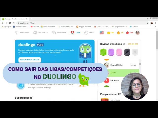 Veja suas ligas no Duolingo