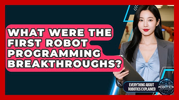 What Were The First Robot Programming Breakthroughs? - Everything About Robotics Explained