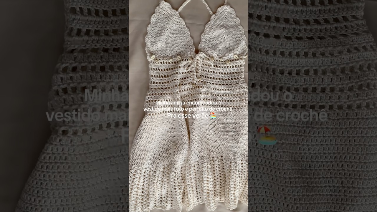 Vestido de Crochê para o Verão 